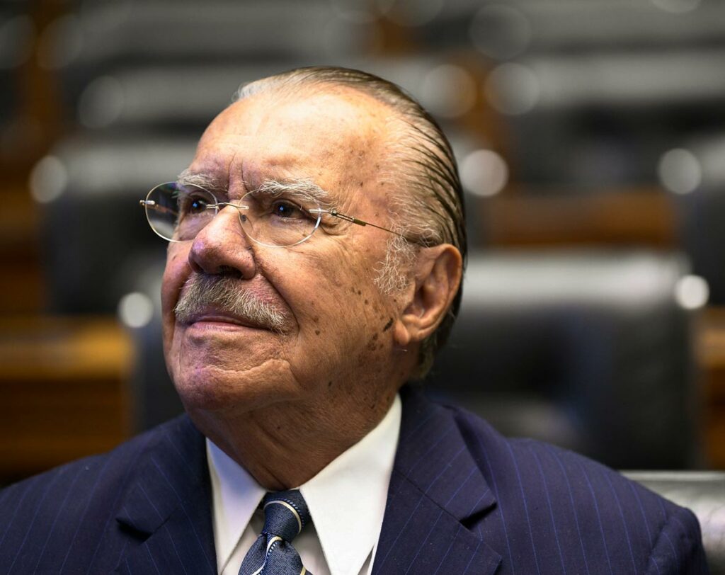 José Sarney, ex-presidente da República e Escritor. (Foto: Pedro França/Agência Senado)