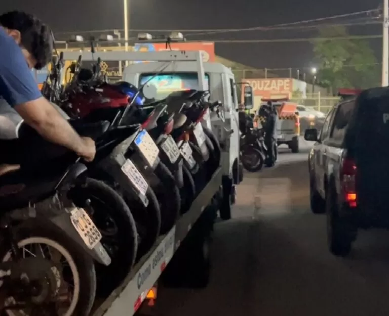 Somente em uma operação no mês de agosto, foram apreendidas 64 motos. (Foto: MPMA)