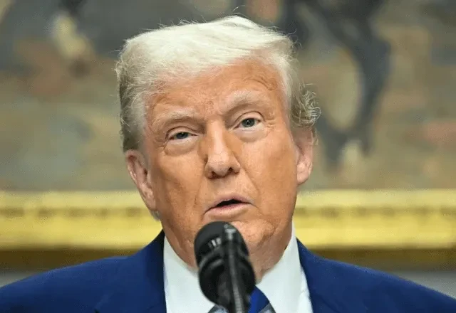 Presidente dos EUA, Donald Trump | Reprodução Jim Watson/AFP